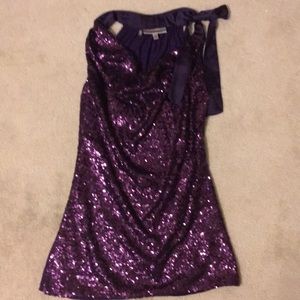 Jennifer Lopez Sequined Tie top Size XS